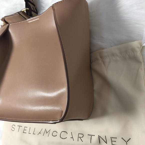 Stella McCartney Logo Crossbody Bag Sand color - Picture 4 of 9